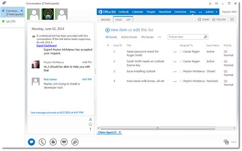 microsoft lync support